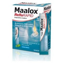 SOSPENSIONE ORALE MAALOX REFLURAPID 20 BUSTINE MONODOSE DA 10 ML