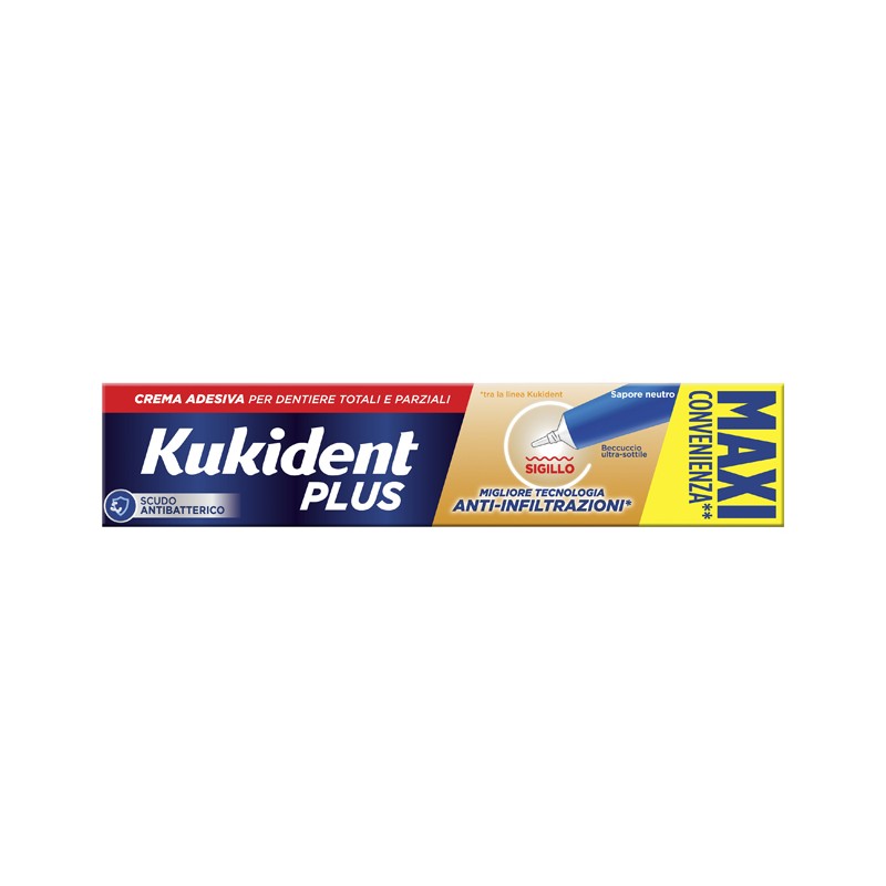 KUKIDENT PLUS SIGILLO ANTI INFILTRAZIONI CREMA ADESIVA DENTIERE 57 G