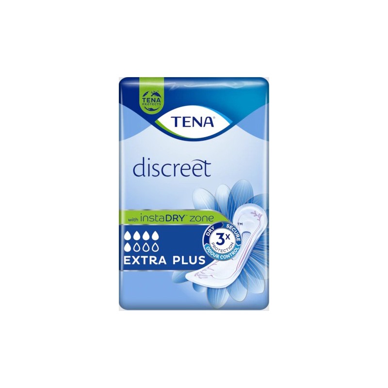 ASSORBENTE INCONTINENZA LEGGERA TENA DISCREET EXTRA PLUS 16PEZZI