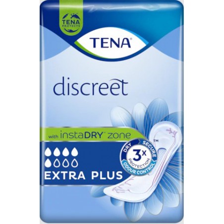 ASSORBENTE INCONTINENZA LEGGERA TENA DISCREET EXTRA PLUS 16PEZZI