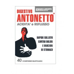 DIGESTIVO ANTONETTO ACIDITA E REFLUSSO 40 COMPRESSE MASTICABILI
