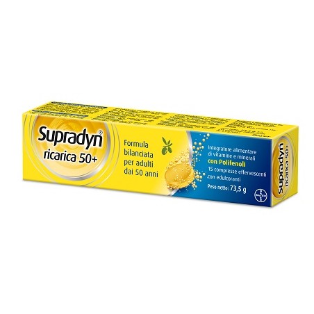 SUPRADYN RICARICA 50+ 15 COMPRESSE EFFERVESCENTI