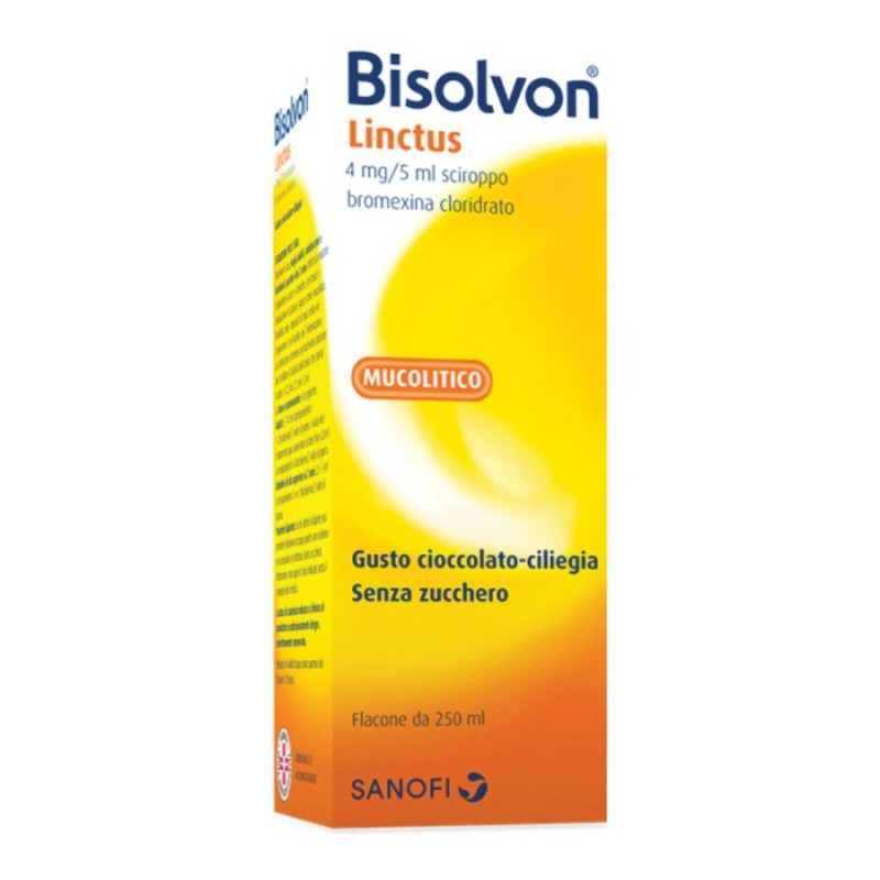 BISOLVON - linctus scir 250 ml 4 mg/5 ml aroma cioccolato ciliegia