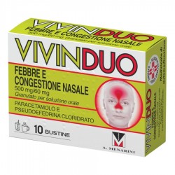 VIVINDUO FEBBRE E CONGESTIONE NASALE - orale 10 bustine 500 mg+ 60 mg
