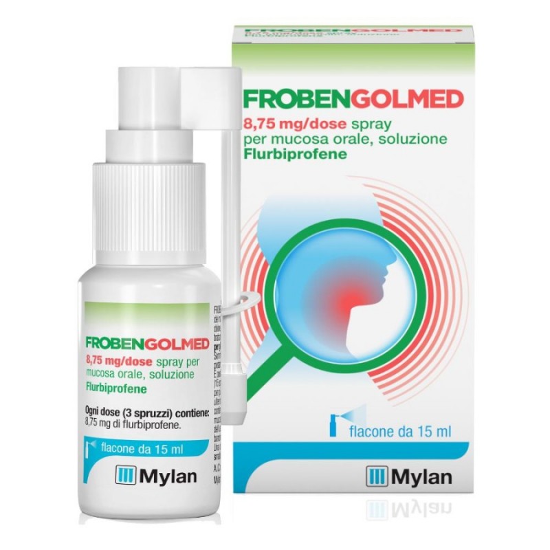 FROBENGOLMED - spray mucosa orale 15 ml 8,75 mg/dose