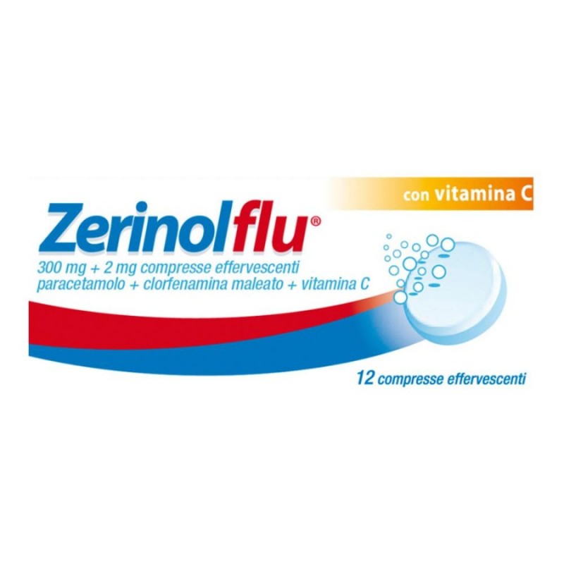 ZERINOLFLU - 12 cpr eff 300 mg + 2 mg + 250 mg