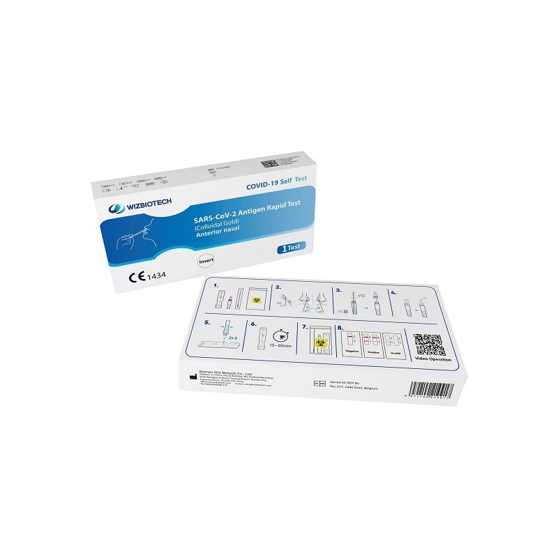 TEST ANTIGENICO RAPIDO COVID-19 AUTODIAGNOSTICO DETERMINAZIONE QUALITATIVA ANTIGENI SARS-COV-2 IN TAMPONI NASALI MEDIANTE IMMUN