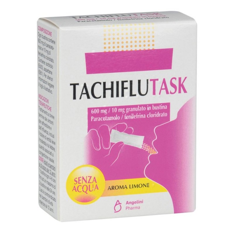 TACHIFLUTASK - orale grat 10 bust 600 mg + 10 mg