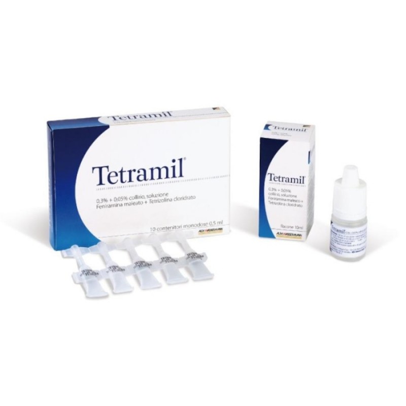 TETRAMIL - 10 monod collirio 0,5 ml 0,3% + 0,05%