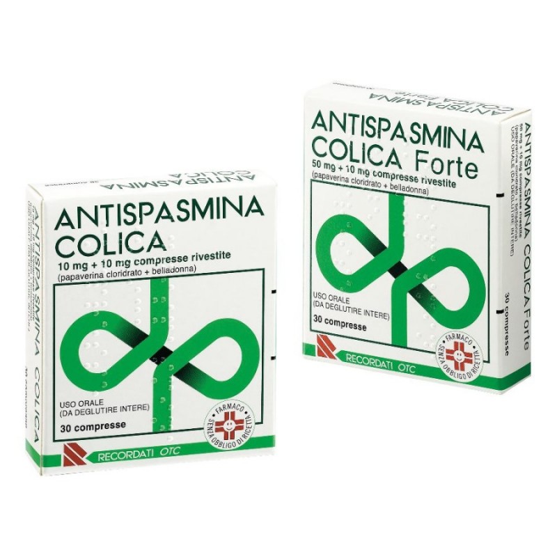 ANTISPASMINA COLICA - 30 cpr riv 10 mg + 10 mg