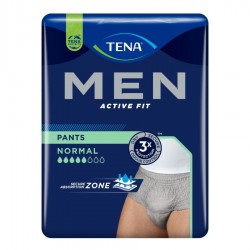 TENA MEN PANTS ACTIVE FIT GREV L/XL