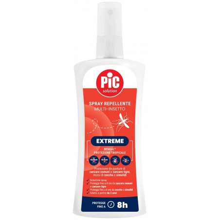 PIC SOLUTION BENGAL EXTREME PROTEZIONE TROPICALE SPRAY REPELLENTE MULTI INSETTO 100 ML