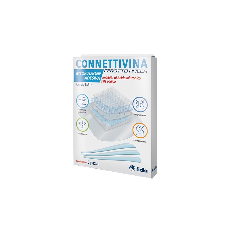 CEROTTO CONNETTIVINA HITECH 6 X 7 CM 5 PEZZI