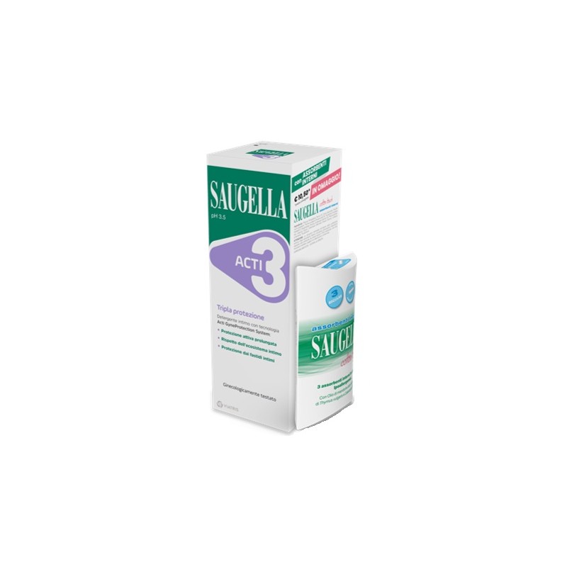 SAUGELLA ACTI3 250 ML + ASSORBENTI INTERNI OMAGGIO