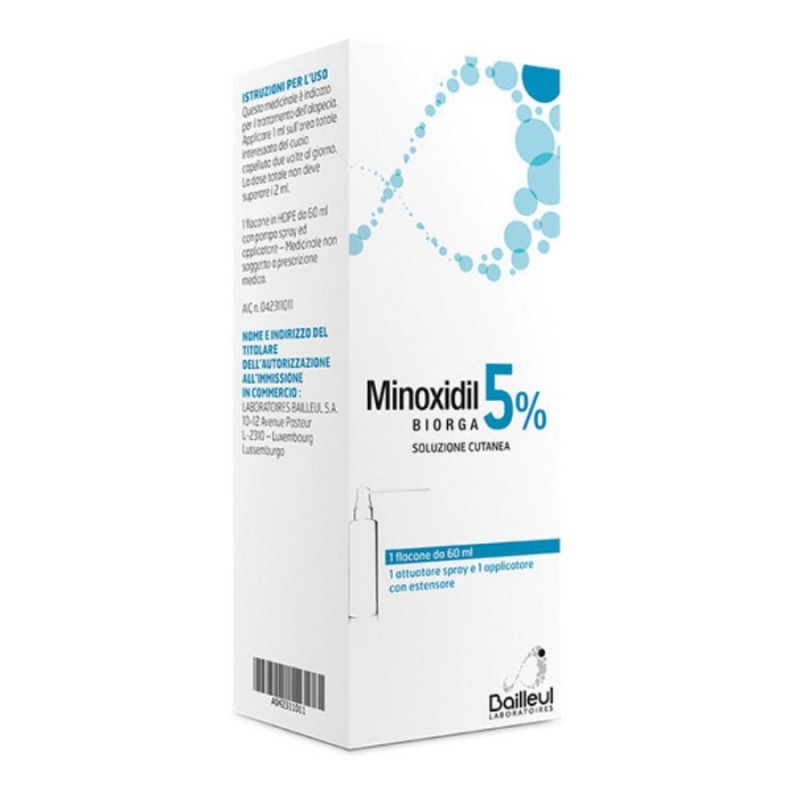 MINOXIDIL BIORGA (LABORATOIRES BAILLEUL) - soluz cutanea 60 ml5%