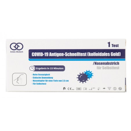 TEST ANTIGENICO RAPIDO COVID-19 ANBIO AUTODIAGNOSTICO DETERMINAZIONE QUALITATIVA ANTIGENI SARS-COV-2 IN TAMPONI NASALI MEDIANTE