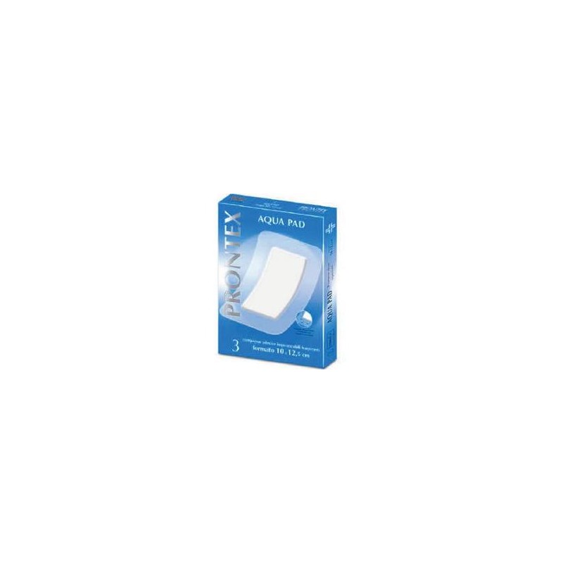 GARZA COMPRESSA PRONTEX AQUA PAD 10X12,5 CM 3 PEZZI