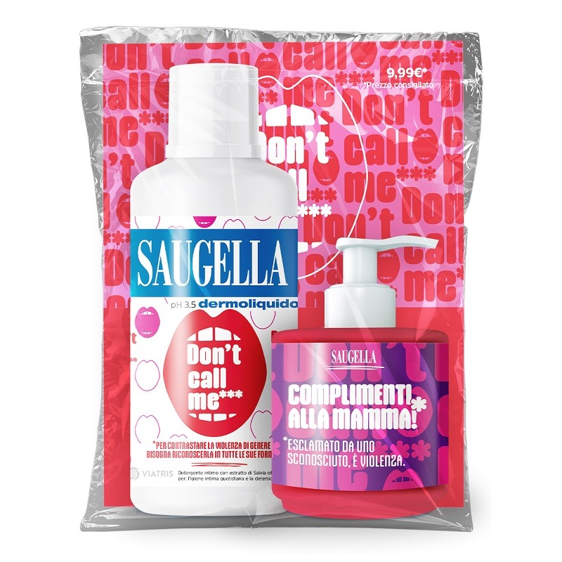 SAUGELLA BUNDLE DERMOLIQUIDO DONT CALL ME 1 SAUGELLA DERMOLIQUIDO 500 ML CON ETICHETTA EDIZIONE LIMITATA + 1 MINISIZE SAMPLE C