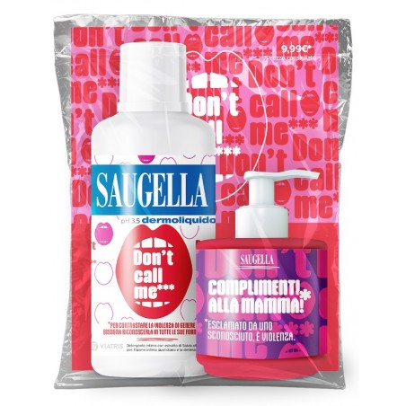 SAUGELLA BUNDLE DERMOLIQUIDO DONT CALL ME 1 SAUGELLA DERMOLIQUIDO 500 ML CON ETICHETTA EDIZIONE LIMITATA + 1 MINISIZE SAMPLE C