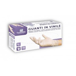 GUANTI VINILE SENZA POLVERE MEDIUM 100 PEZZI