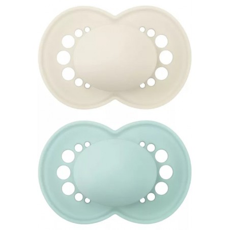 MAM SUCCHIETTO ORIGINAL NIGHT 16+ SILICONE NEUTRO 2 PEZZI
