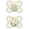 MAM SUCCHIETTO ORIGINAL NIGHT 2-6 MESI SILICONE NEUTRO 2 PEZZI