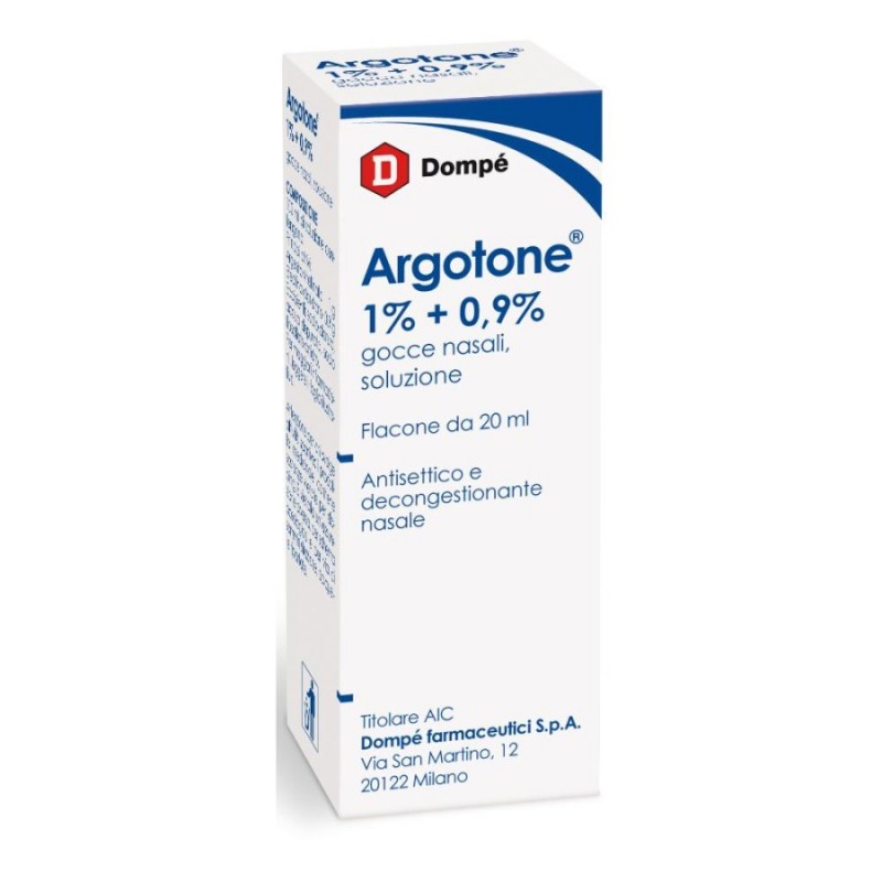 ARGOTONE - gtt rinol 20 ml 1% + 0,9%