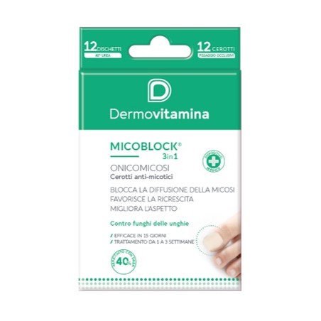 MICOBLOCK ONICOMICOSI PATCH CEROTTO ANTI MICOTICO 12 PEZZI