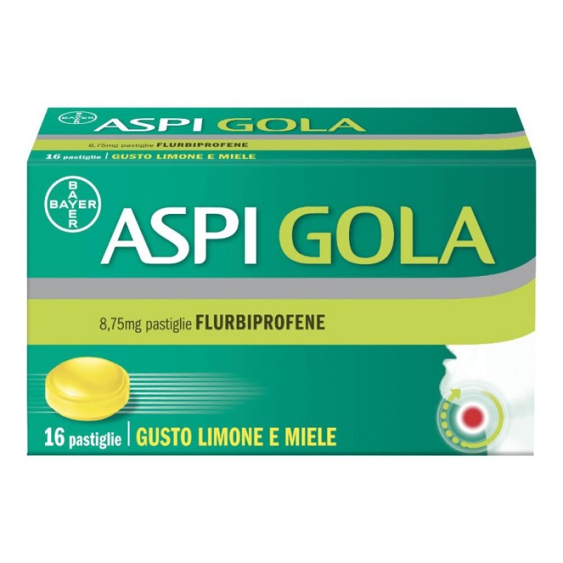 ASPI GOLA - 16 pastiglie 8,75 mg limone miele