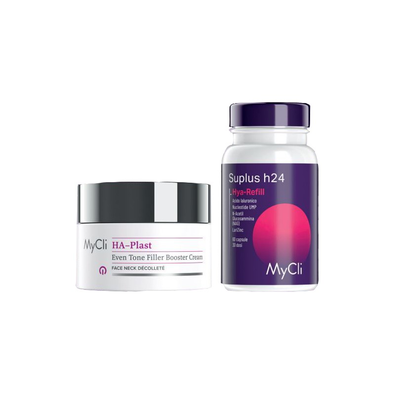 MYCLI COFANETTO OCCHI & LABBRA 1 MYCLI HA PLAST OCCHI 15 ML+ 1 MYCLI HA PLAST LABBRA 5 ML