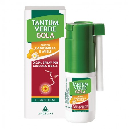 TANTUM VERDE GOLA - spray mucosa orale 15 ml 0,25% gusto camomilla e miele