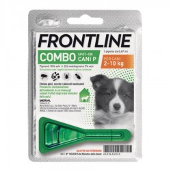 FRONTLINE COMBO SPOT-ON CANI P - soluz 1 pipetta 0,67 ml 67 mg+ 60,3 mg cani da 2 a 10 Kg