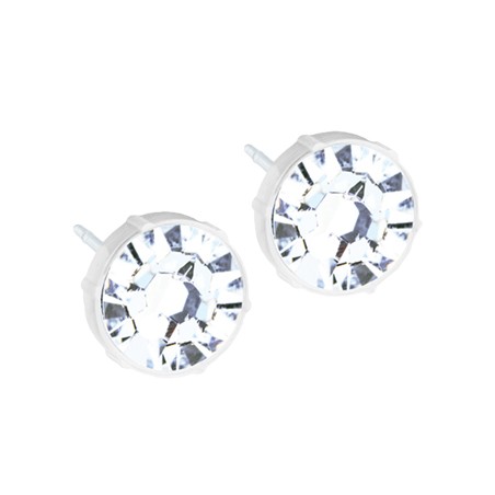 ORECCHINI STERILI MEDICAL PL NEW 6MM CRYSTAL 2 PEZZI