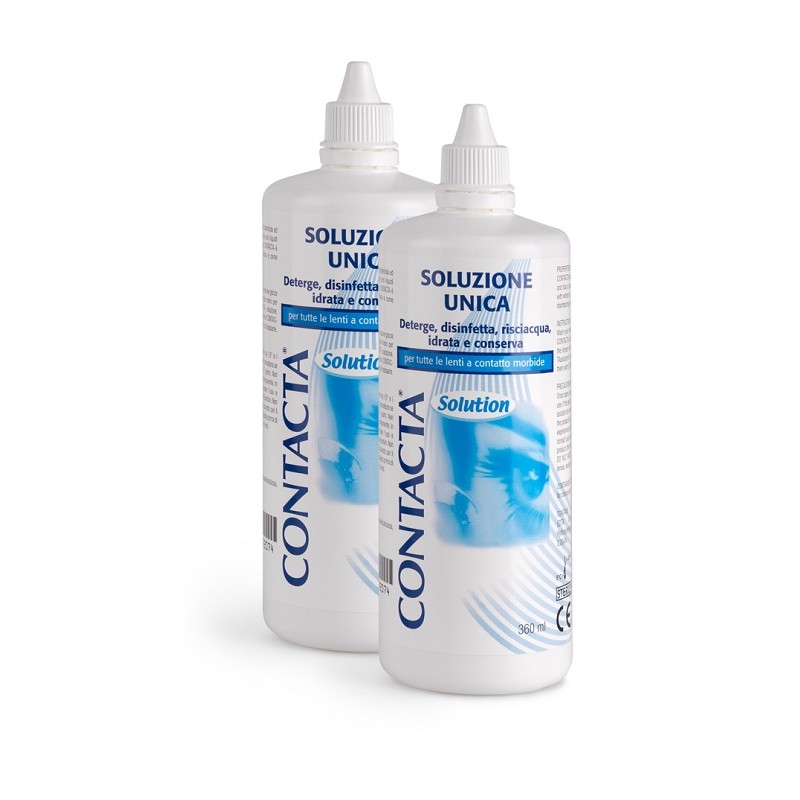 SOLUZIONE PER LENTI A CONTATTO CONTACTA 2 PEZZI 360 ML