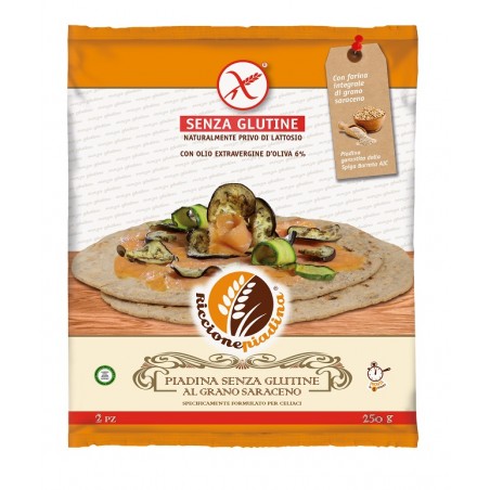 RICCIONE PIADINA SENZA GLUTINE AL GRANO SARACENO 2 X 125 GFUORI FRIGO