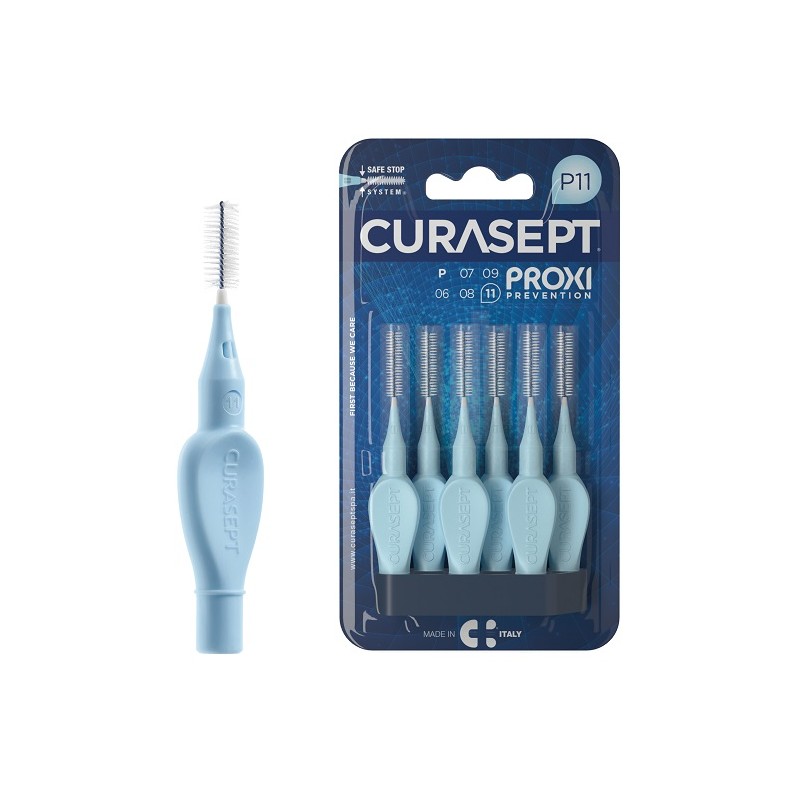 CURASEPT PROXI P11 AZZURRO/LIGHT BLUE 6 PEZZI