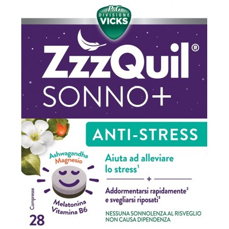 VICKS ZZZQUIL SONNO+ ANTISTRESS 28 CAPSULE
