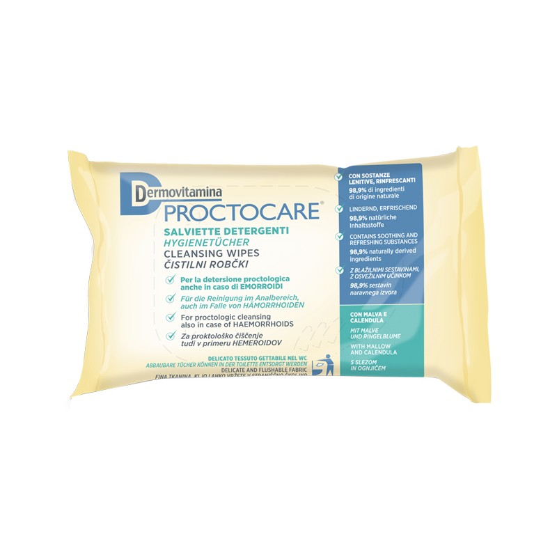 DERMOVITAMINA PROCTOCARE SALVIETTE DETERGENTI 15 PEZZI