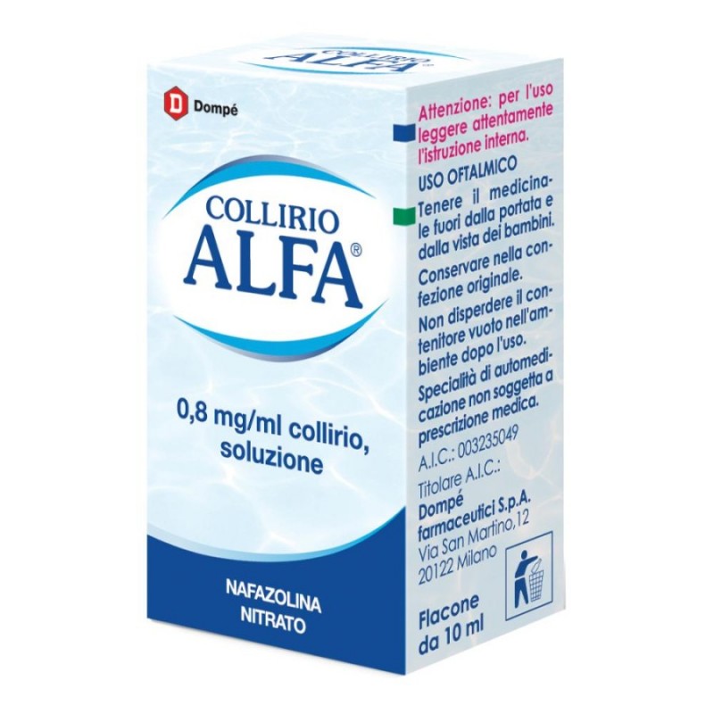 COLLIRIO ALFA DECONGESTIONANTE - collirio 10 ml 0,8 mg/ml