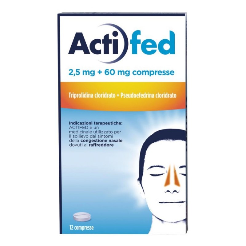 ACTIFED - 12 cpr 2,5 mg + 60 mg