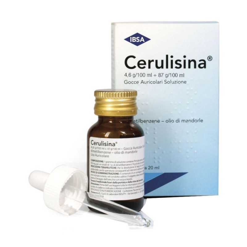 CERULISINA - gtt oto 20 ml 4,6 g/100 ml + 87 g/100 ml