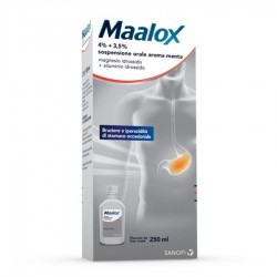MAALOX - orale sosp 250 ml 4% + 3,5% aroma menta