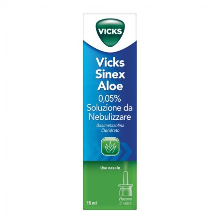 VICKS SINEX ALOE - soluz nebul 15 ml 0,05%