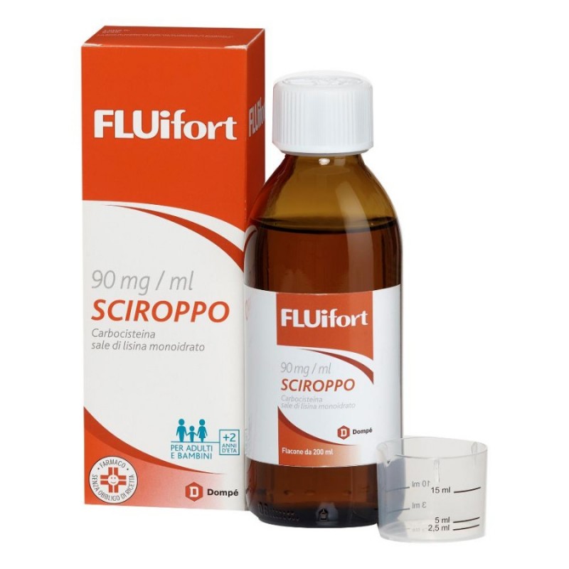 FLUIFORT - scir 200 ml 90 mg/ml con misurino