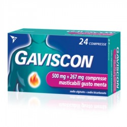 GAVISCON - 24 cpr mast 500 mg + 267 mg menta