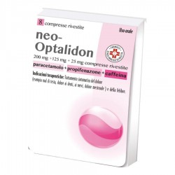 NEO OPTALIDON - 8 cpr riv 200 mg + 125 mg + 25 mg