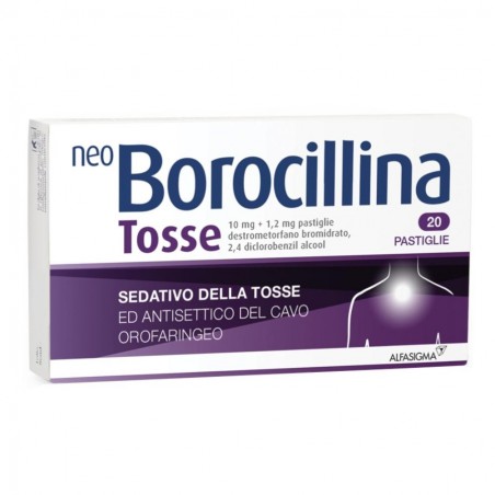 NEOBOROCILLINA TOSSE - 20 pastiglie 10 mg + 1,2 mg