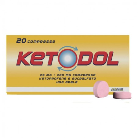 KETODOL - 20 cpr 25 mg + 200 mg