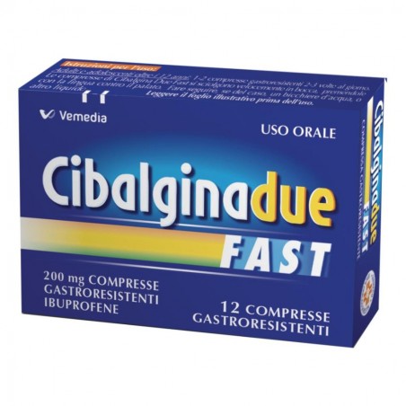 CIBALGINA DUE FAST - 12 cpr gastrores 200 mg