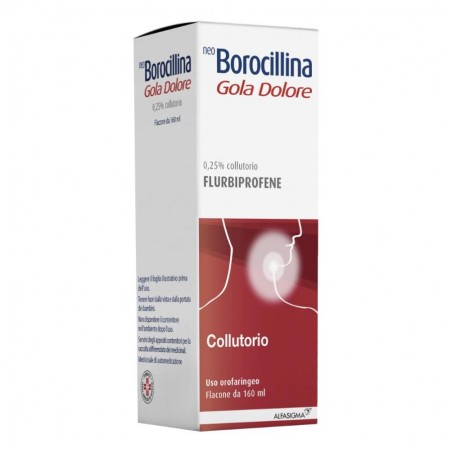 NEOBOROCILLINA GOLA DOLORE - collutorio 400 mg 160 ml 0,25%